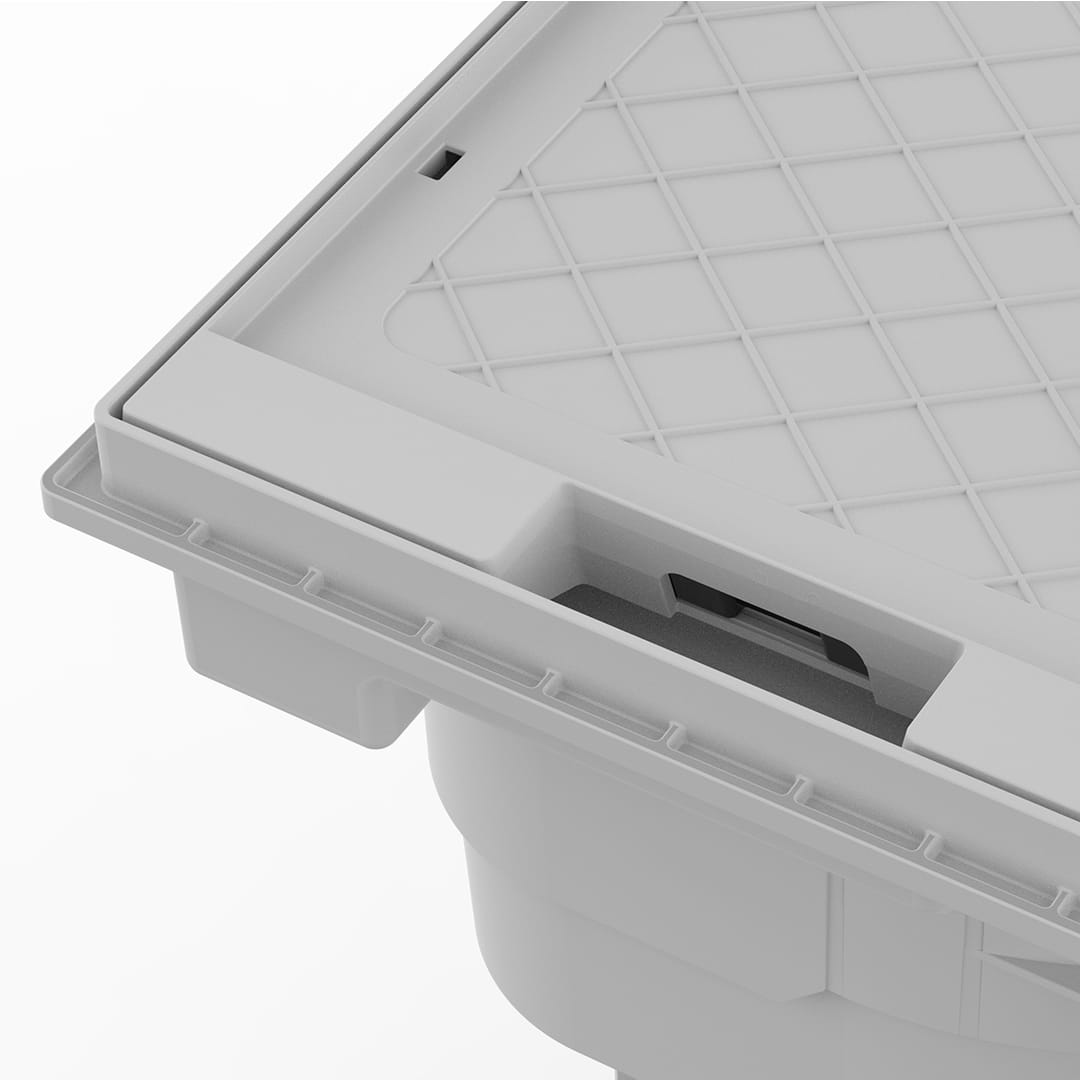 Mirror skimmer serie 11 bräddavlopp antracit - Bild 2